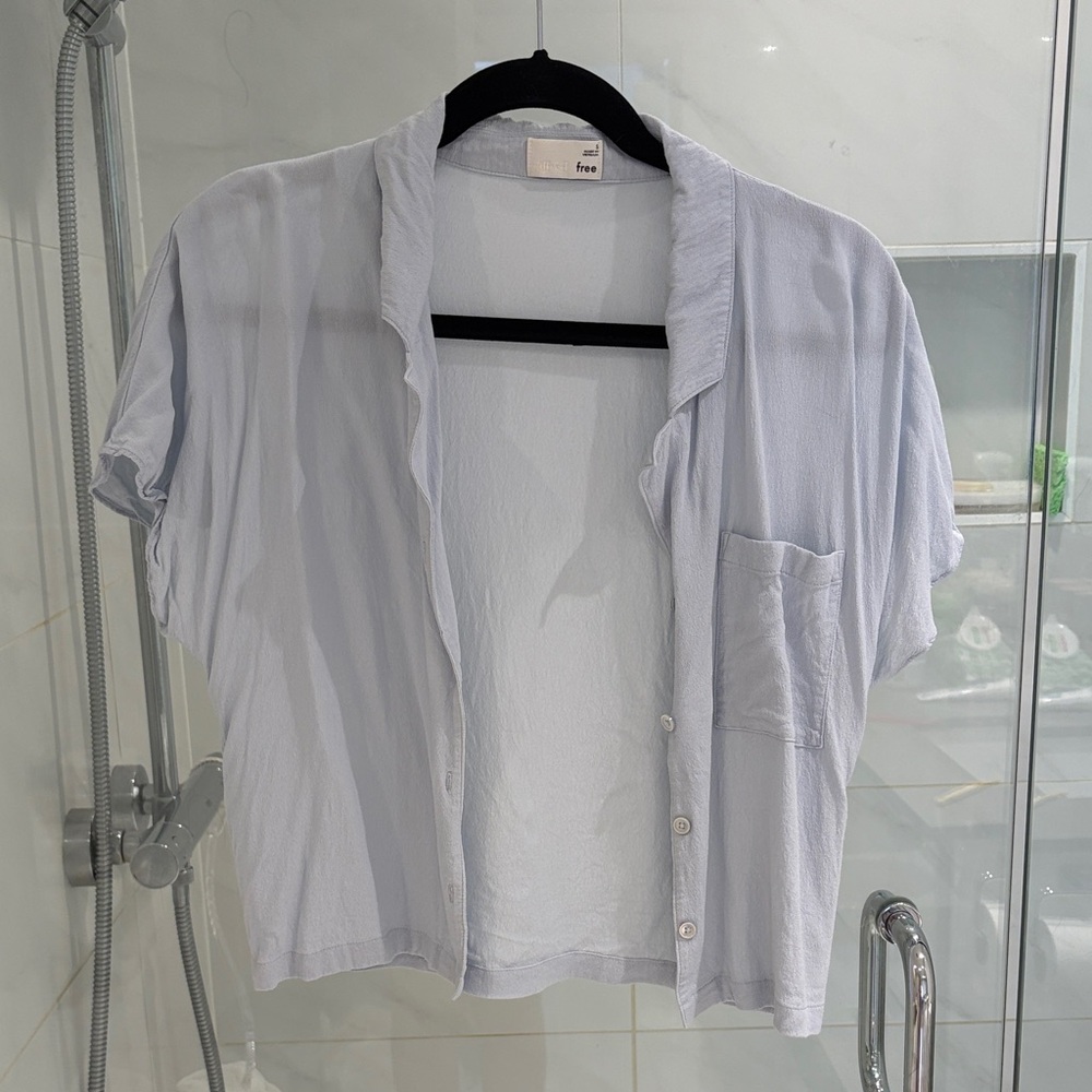 Wilfred Soft Blue Button Down Shirt